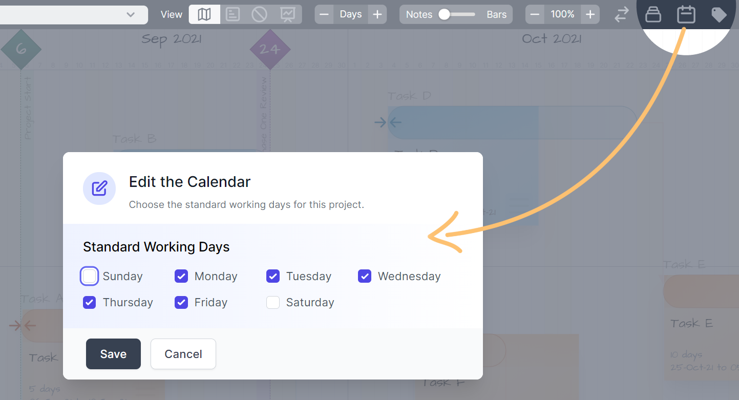 Toolbar Calendar